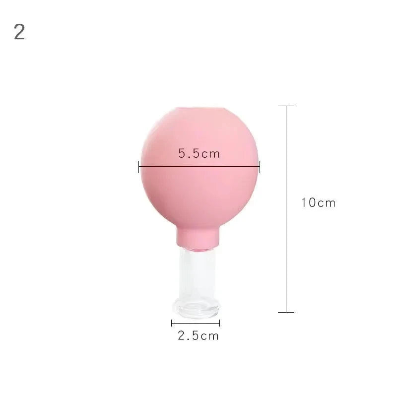 4 Set Glass Suction Cups with Silicone Balls