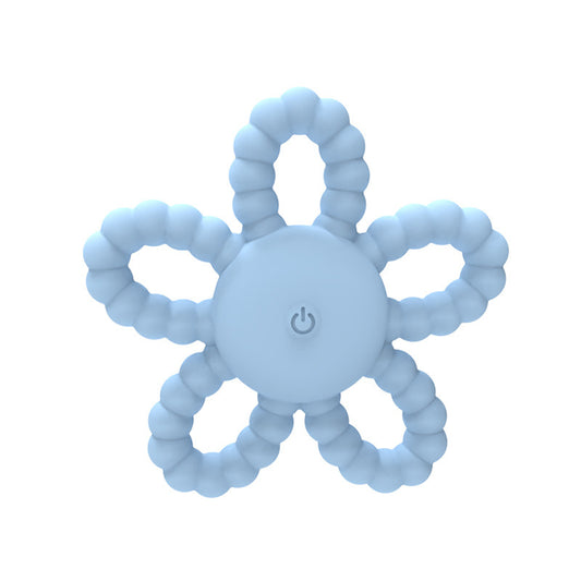 Food-Grade Silicone Baby Teether – Six-Finger Vibrating Teething Toy