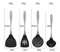4x Silicone Utensil Set | Non Toxic Kitchen Utensils
