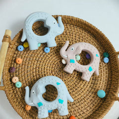 Silicone Elephant-Shaped Teether
