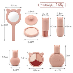 Silicone Kids Makeup Vanity Play Set