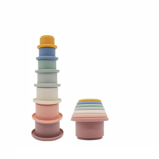 3-Color Silicone Stacking Toy