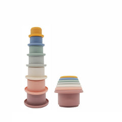 3-Color Silicone Stacking Toy