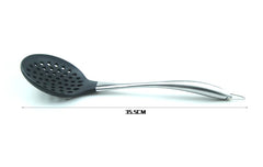 2x long Handled Silicone Slotted Ladle