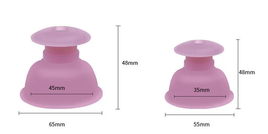 Set of 4 Silicone Massage Cups | Cupping Set