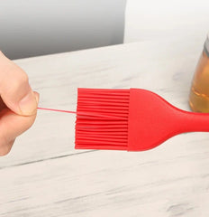 High-Temperature Resistant Silicone Tongs with Basting Brush