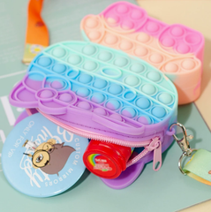 Kitty Cat Shaped Silicone Colorful Bag