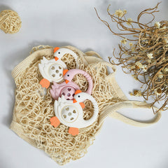 Goose-Shaped Grasping Rattle