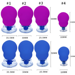 Purple 4-Piece Set | Five Element Needle Magnetic Cupping Device