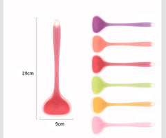 Semi-transparent Silicone Soup Spoon Set | Spatula Set