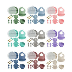 8-piece Silicone Baby Meal Set | Baby Utensils