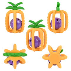 Silicone Pineapple Teething Rattle Toy