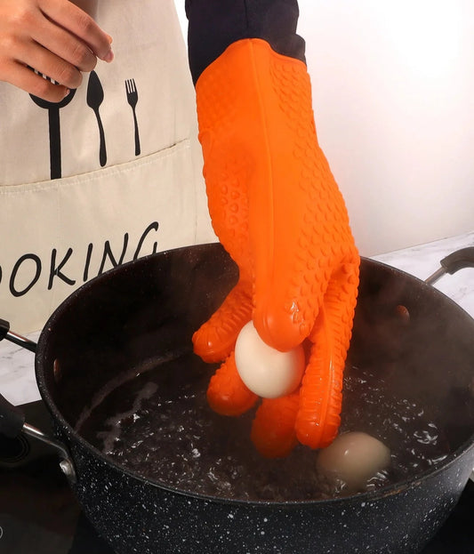 Silicone Kitchen Oven Gloves Set | Oven Mits