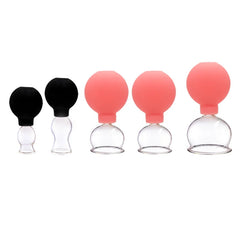 5 Glass Suction Cups | Facial Cupping Set