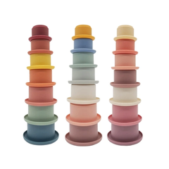 3-Color Silicone Stacking Toy