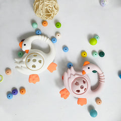 Goose-Shaped Grasping Rattle