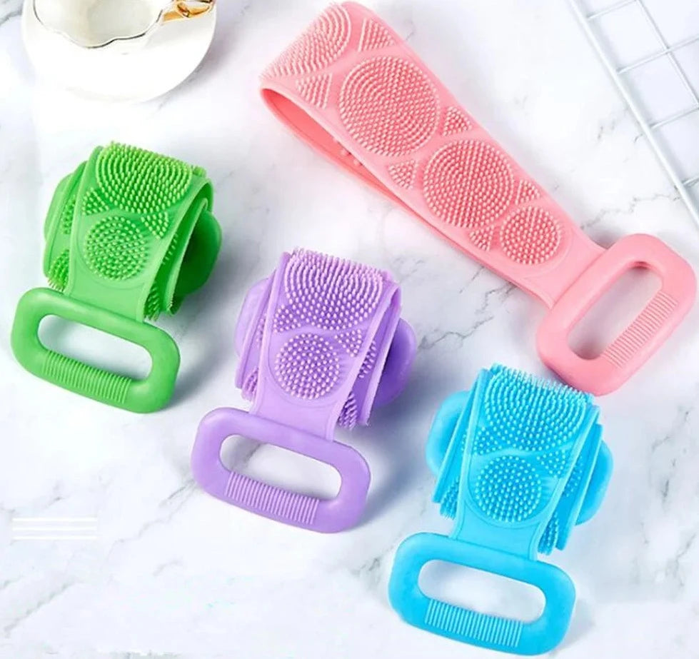 2x Silicone Long Body Scrubber | Exfoliating Body Scrubber