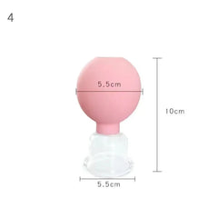4 Set Glass Suction Cups with Silicone Balls