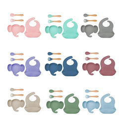 Silicone Baby Feeding Set | Anti Slip Baby Utensils