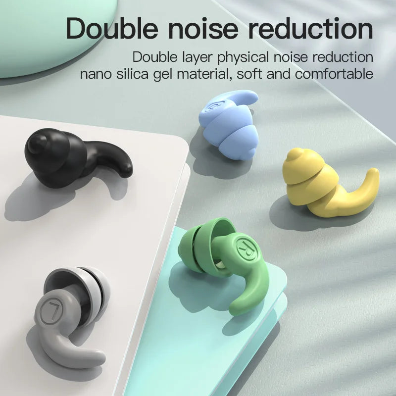 1 Pair Silicone Ear Plugs | Earplugs to Cancel Noise
