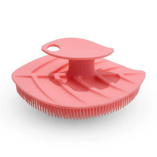 Pink Soft Silicone Body Scrubber | Shower Brush