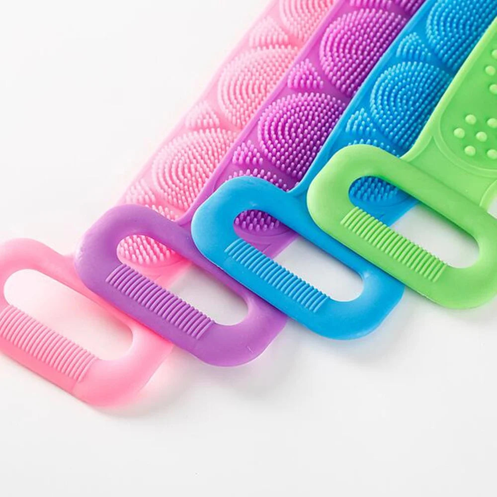 2x Silicone Long Body Scrubber | Exfoliating Body Scrubber