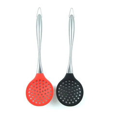 2x long Handled Silicone Slotted Ladle