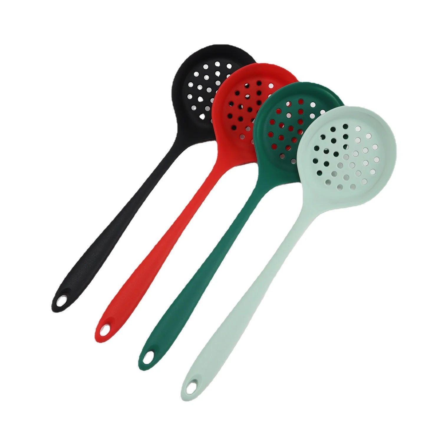 4 Silicone Cooking Spoons | Slotted Ladle