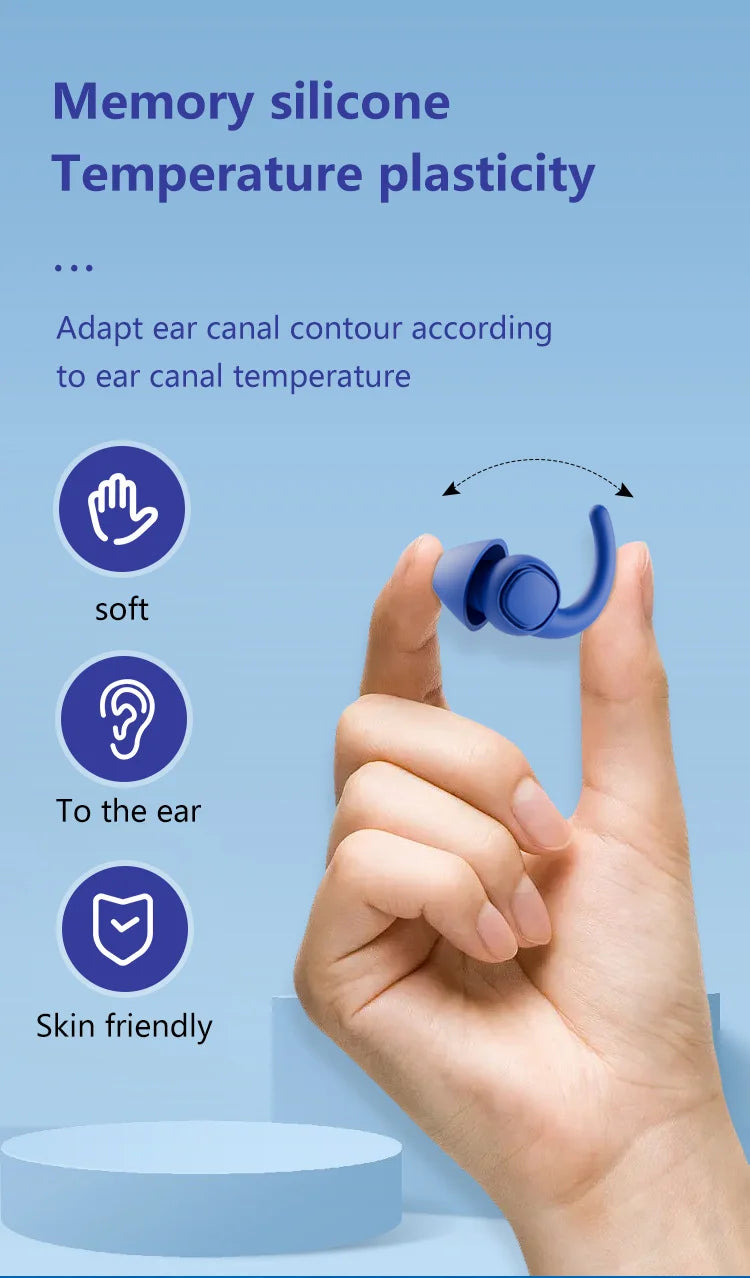Soft Silicone Sleep Earbuds | Noise Reducing Earplugs