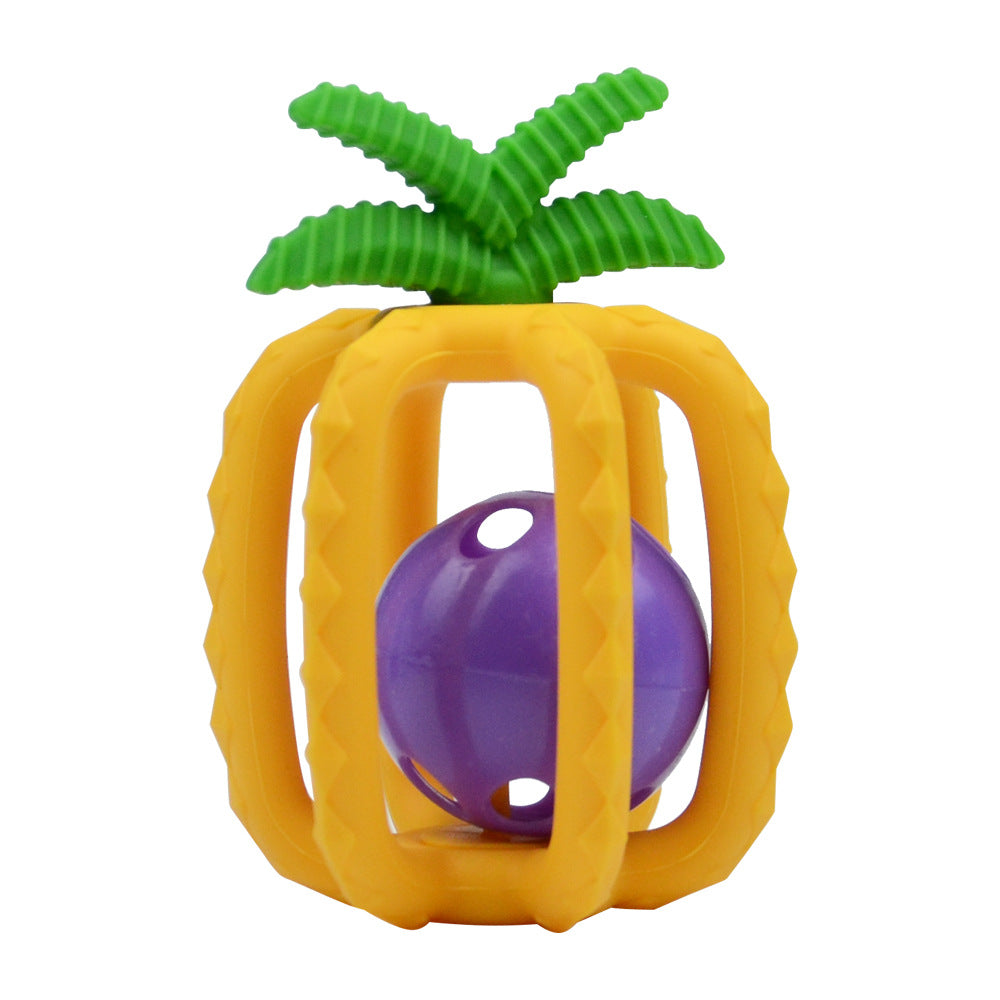 Silicone Pineapple Teething Rattle Toy