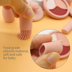 Silicone Kids Makeup Vanity Play Set