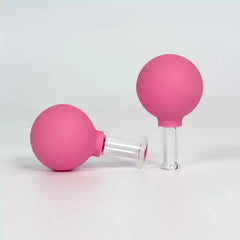 4 Set Glass Suction Cups with Silicone Balls