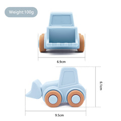 Child Silicone Toy Car Set