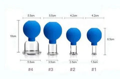 4 Piece Cupping Set | Silicone Cupping Therapy Kit