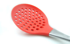 2x long Handled Silicone Slotted Ladle