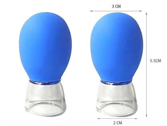 Blue 4 Silicone Vacuum Suction Cups | Glass Suction Cups