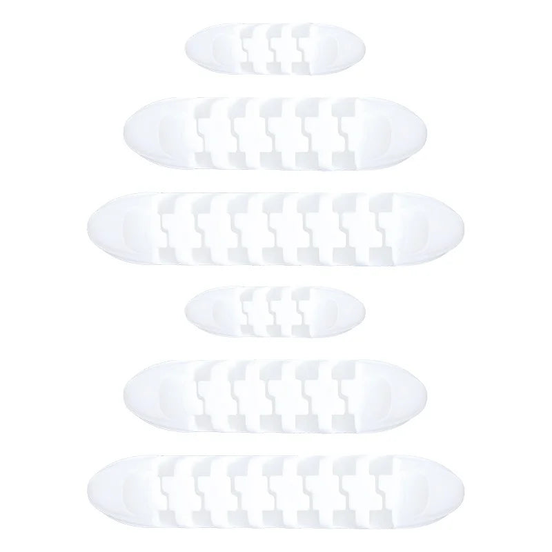 White Cable Clips | Cable Organizer pack of 3