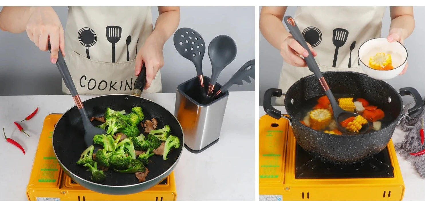 10-piece Silicone Kitchen Utensils Set