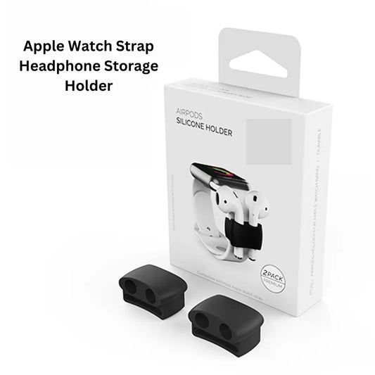 Silicone Apple Watch Band AirPods Holder