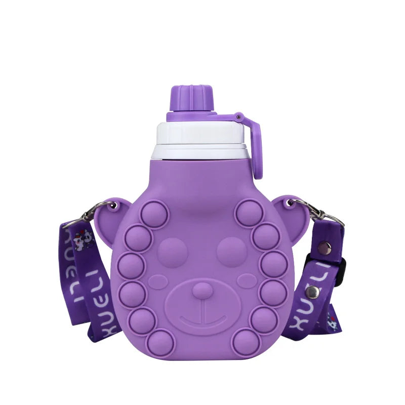 Burgundy Children's Silicone Hot Water Bottle