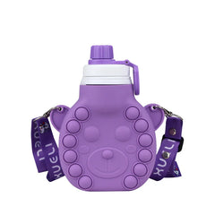 Burgundy Children's Silicone Hot Water Bottle