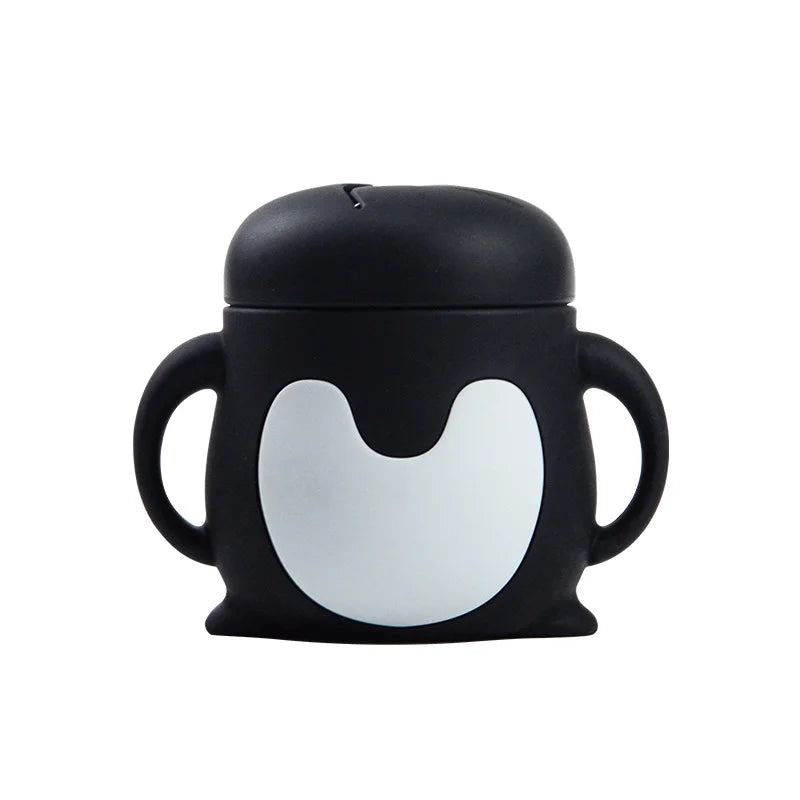 Cartoon Shaped Silicone Sippy cup for Newborn
