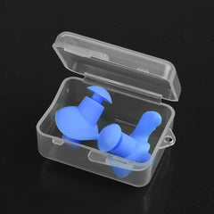 Blue Waterproof Silicone Ear Plugs | Earplugs for Swimming