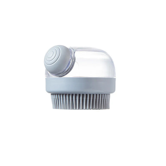 Grey Dog Bath Brush | Silicone Brush