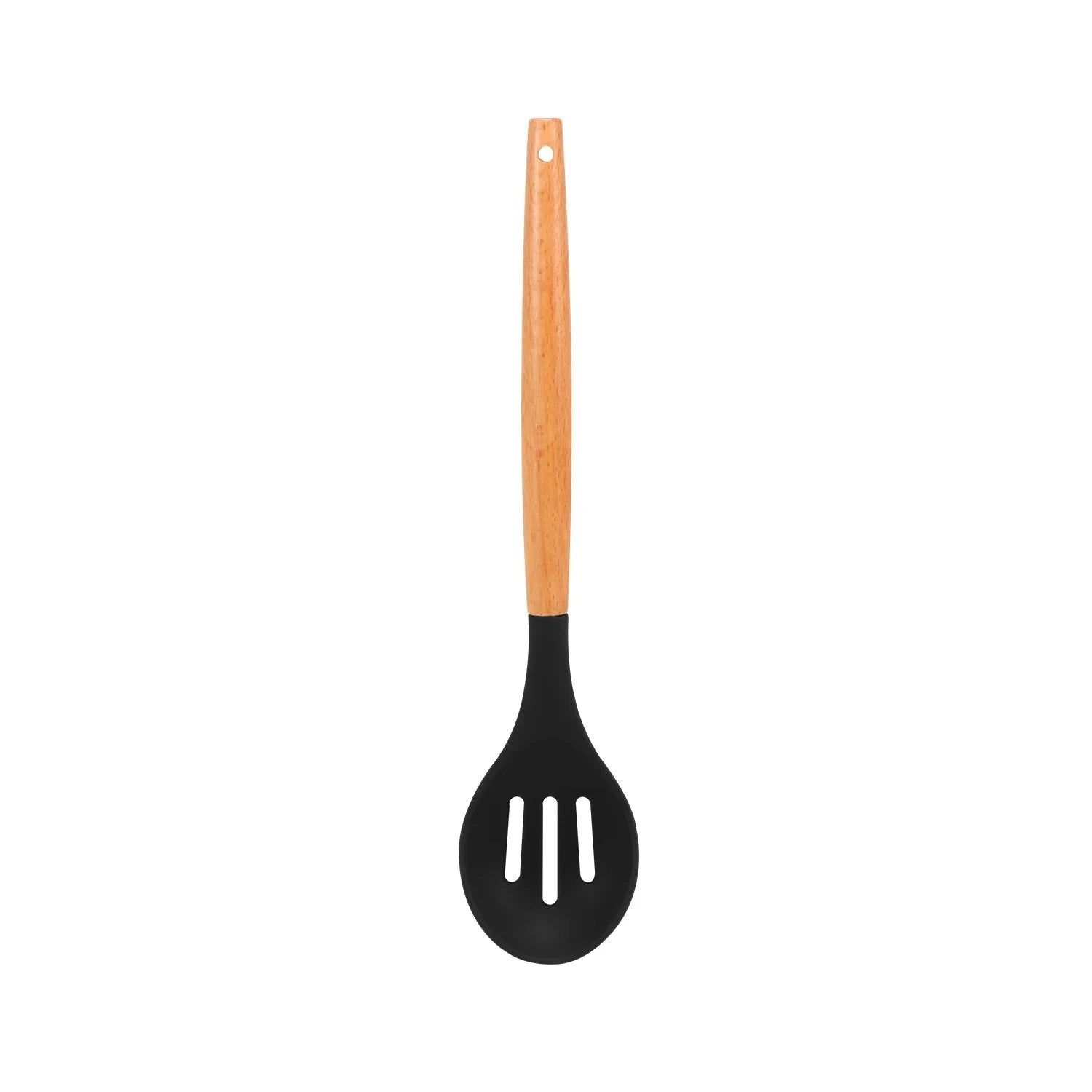 11-Piece Silicone Utensils with Wooden Handle