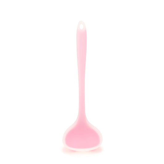 Pink Semi-transparent Silicone Soup Spoon Set | Spatula Set