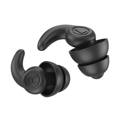Black 1 Pair Silicone Ear Plugs | Earplugs to Cancel Noise