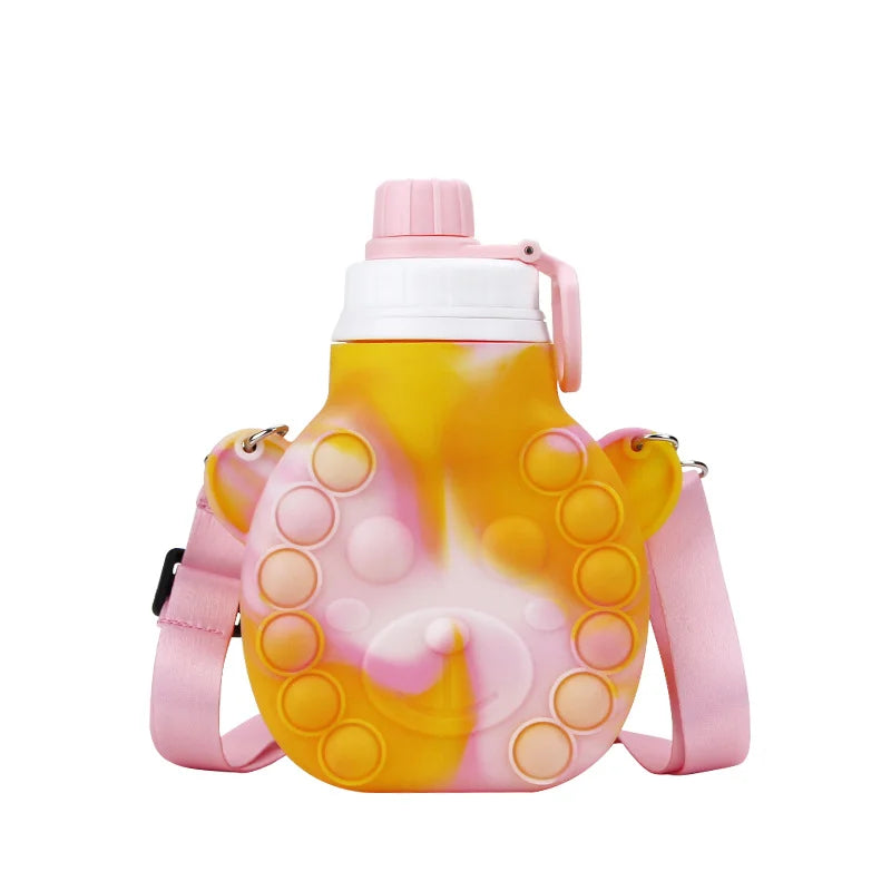 Retro Yellow Children's Silicone Hot Water Bottle