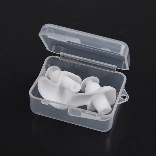 White Waterproof Silicone Ear Plugs | Earplugs for Swimming