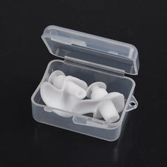 White Waterproof Silicone Ear Plugs | Earplugs for Swimming